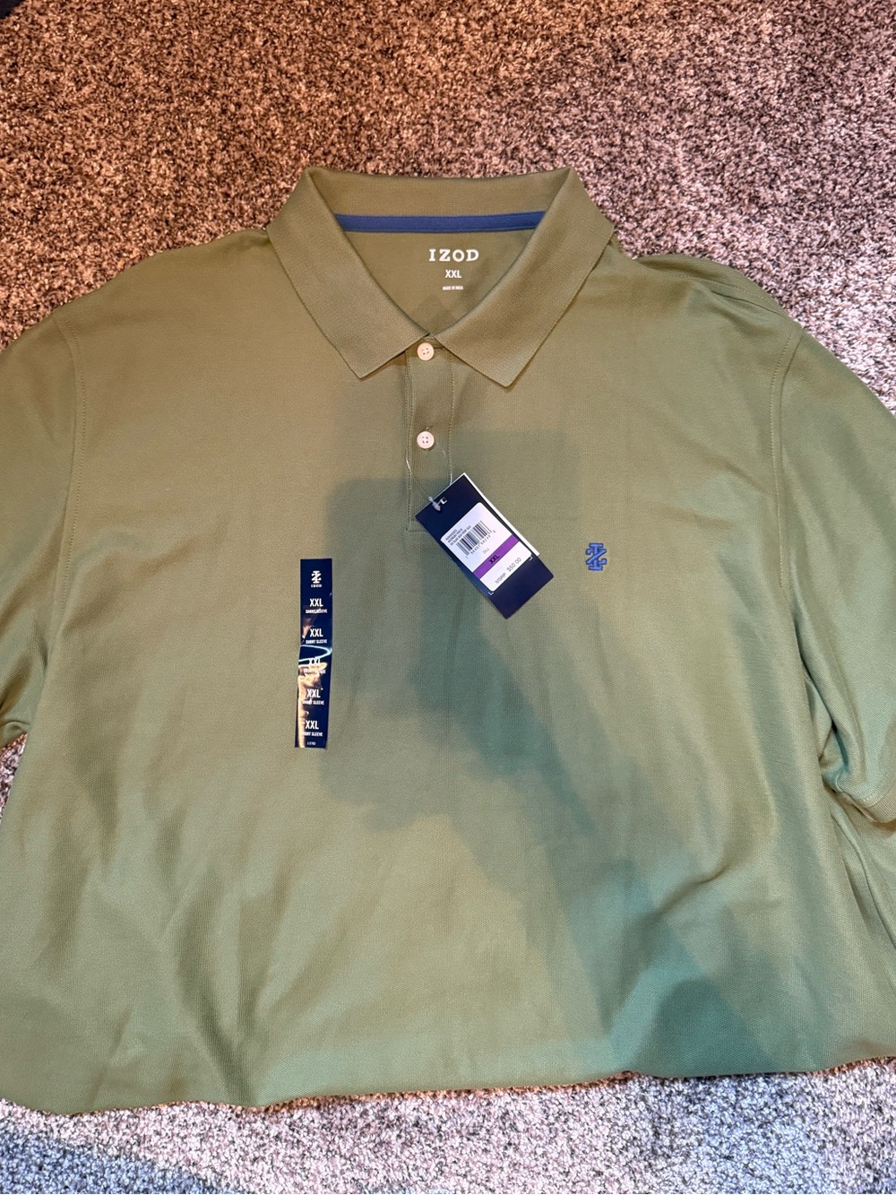 NWT Men’s 2XL Izod Polo